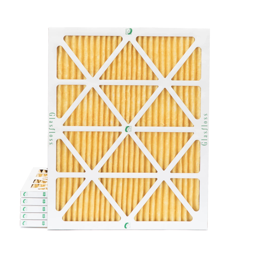 Pleated x 7/8 dimension: Filters 13-1/2 of MERV Actual 14x20x1 x Glasfloss. Air by 6 11 19-1/2 Pack