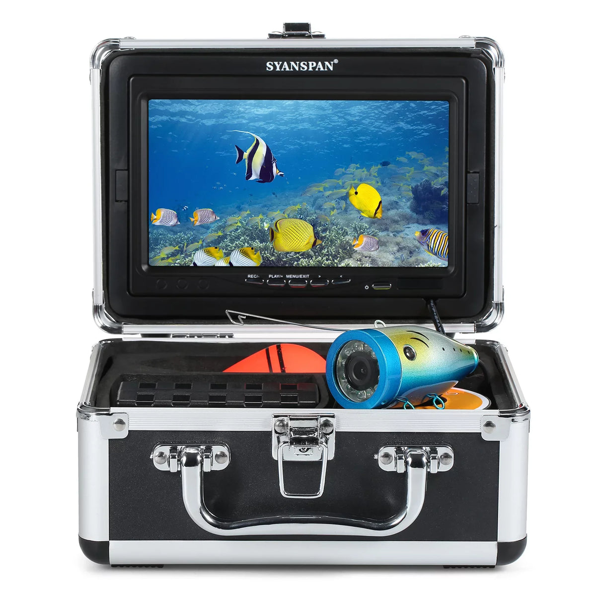 Cable 15M/30M/50M 12LEDs with Waterproof Boat Fishing for Display Underwater IP68 Lake LCD Fishing 7Inch/9Inch Camera moobody Sea Fish Finder Ice