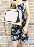 Ward Satchel Cloud Bag Evangelie Beige Rose Kate Tassel Place Spade