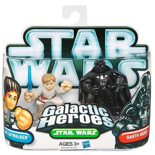 Galactic Darth Pack 2010 Vader & Star Mini 2 Heroes Wars Skywalker Luke Figure,