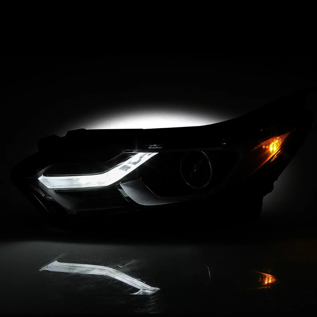 Left 2018 Headlamp 19 2021 DRL 18 Driver 2019 AKKON Chrome Chevy [HID/Xenon Type] Headlight Fits LED 20 - 2020 Equinox Side