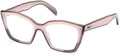 EP 5218 074 Emilio Pucci Transparent Bilayer Eyeglasses Pink Gray With Dark