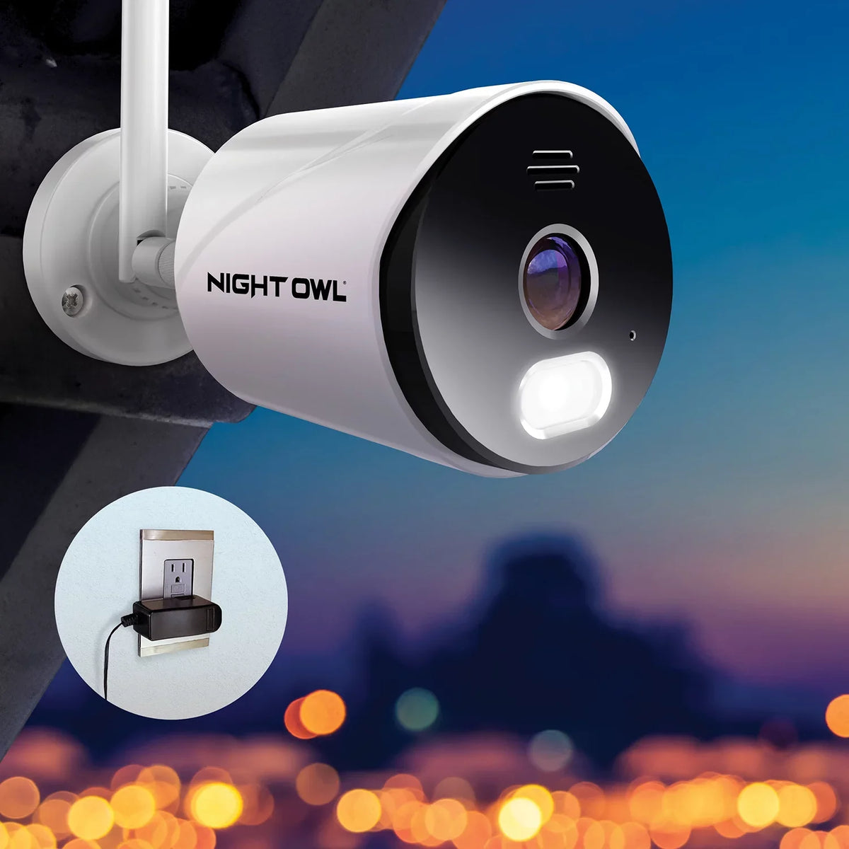 Owl Spotlight Night Wi-Fi Bullet Cameras Surveillance IP 1080p HD