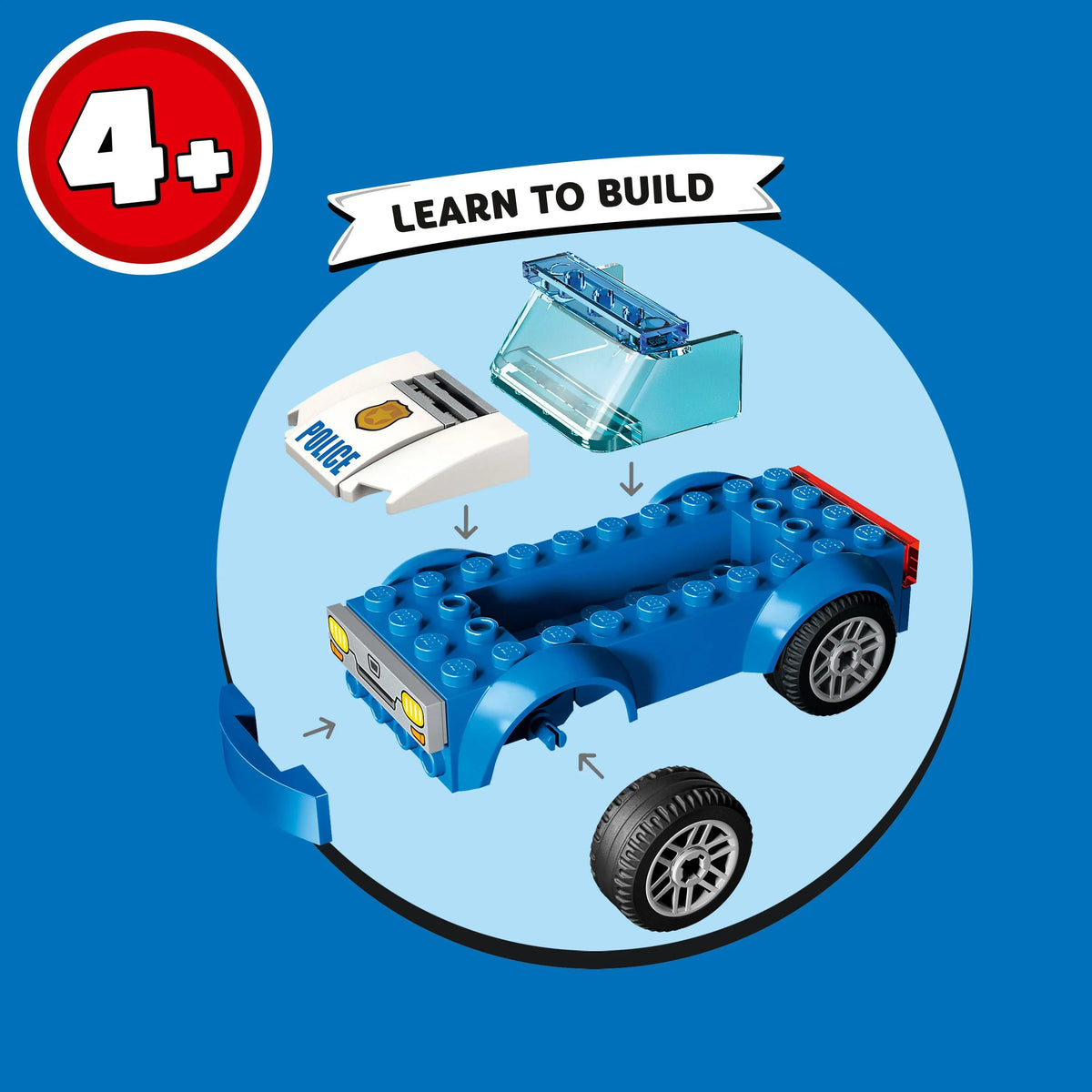 and Playset Motorbike, LEGO City with 60370, Station Plus 4 Dog Toy 4 Chase Toys Breakout Car Police Figure, Minifigures Old Jail, for Years Kids and