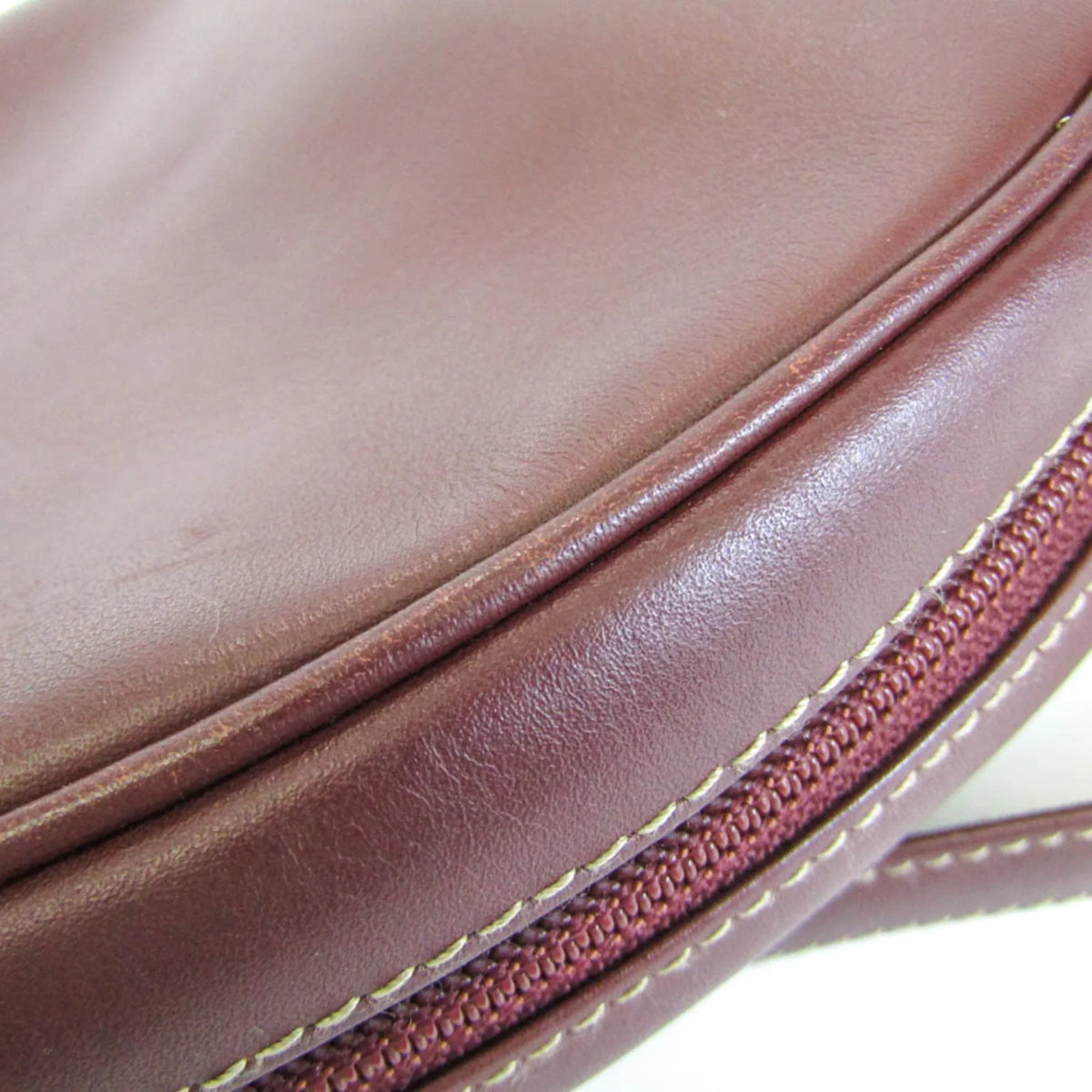 Women's Bag Must Pre-Owned Leather (Good) Shoulder Cartier Bordeaux