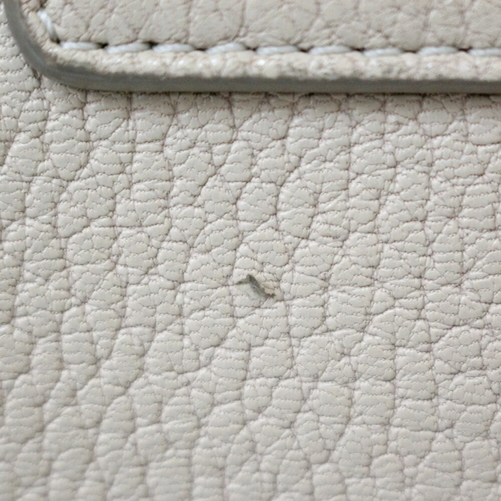 Chloe BRB01000000002558 Chain Shoulder Pre-Owned (Fair) Chloé Leather Beige Bag Ladies