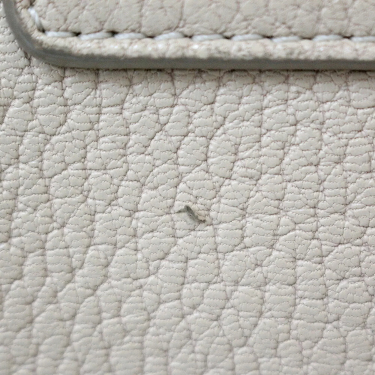 Chloe BRB01000000002558 Chain Shoulder Pre-Owned (Fair) Chloé Leather Beige Bag Ladies