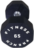 Hex 65 - Dumbbell lbs French 8 (New) Single Urethane Fitness Sided