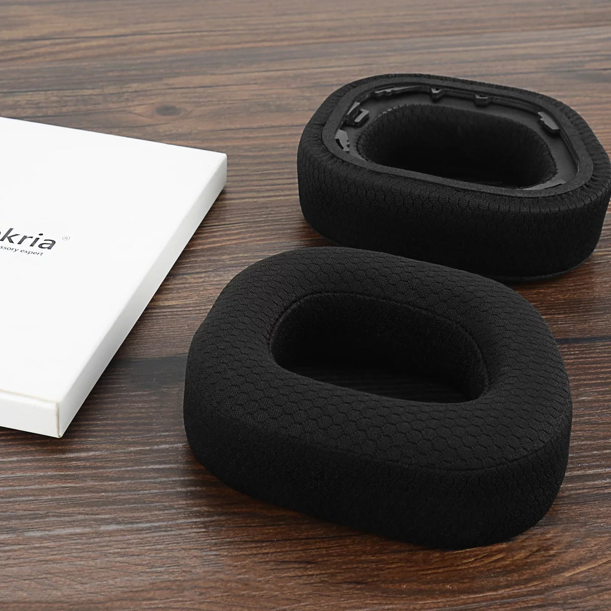 Cover Corsair Cushions, HS80 Ear Headphones for Ear Ear Geekria Cups Wireless Fabric Headset Mesh Replacement RGB Parts Comfort Repair (Black) Earpads, Pads