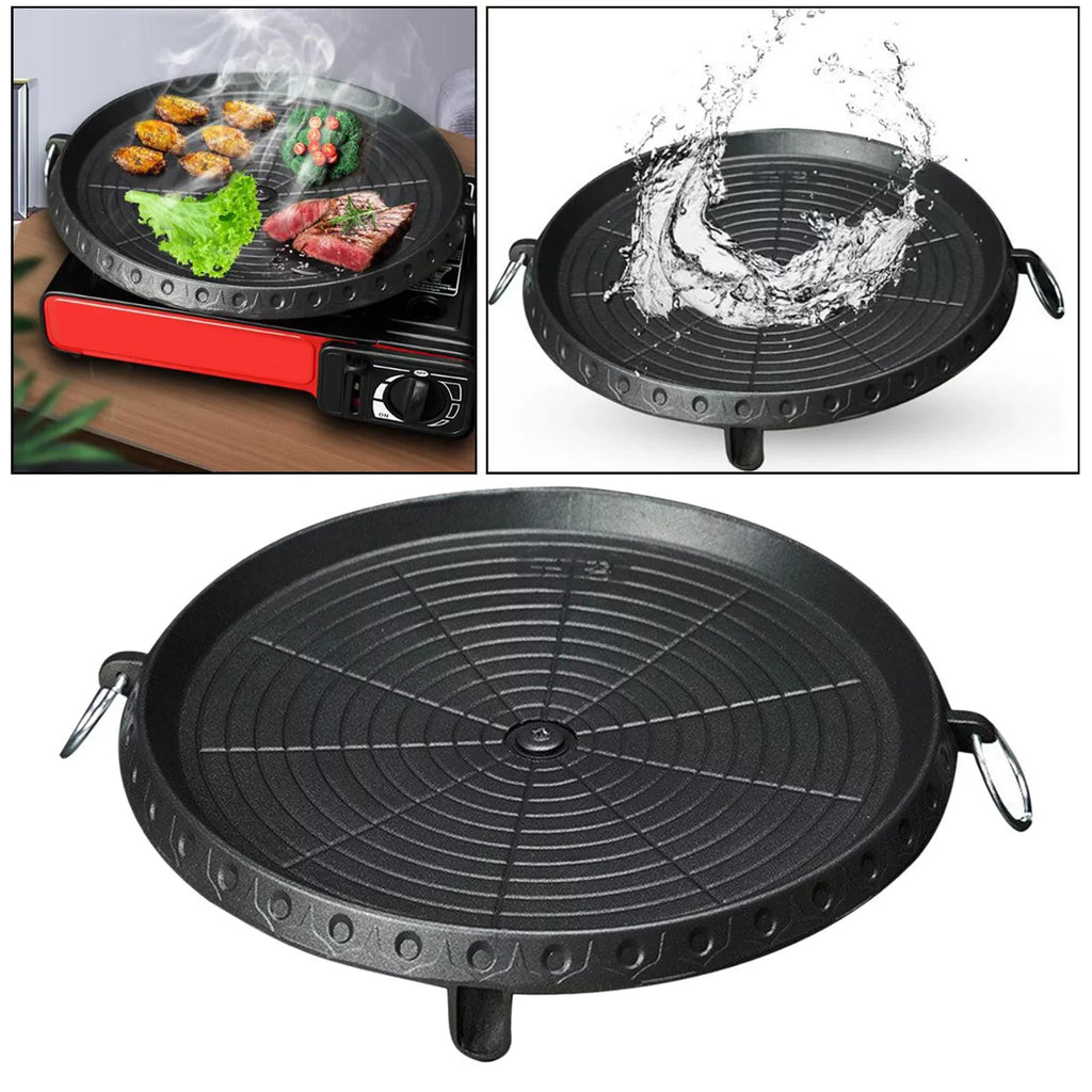 Lightweight Camping Household Frying Induction Picnic Grill Smokeless BBQ Tray Pan Portable exterior Indoor