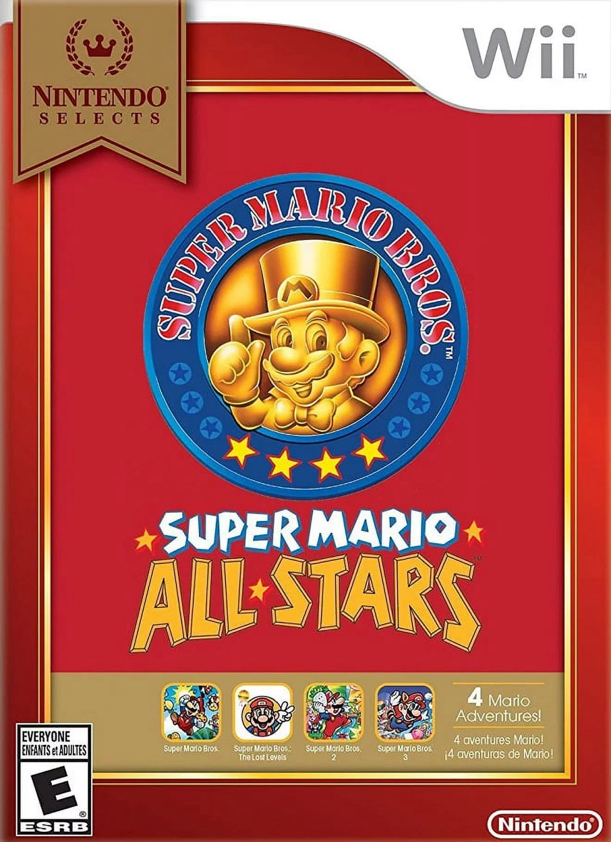 Game 2016) All-Stars:Select Wii, Restored Super Adventure Mario (Nintendo (Refurbished)