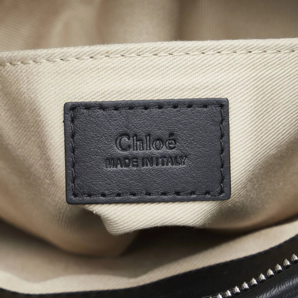 Chloe Shoulder Bag Ladies (Good) Black Chloé Roy Handbag Pre-Owned Leather