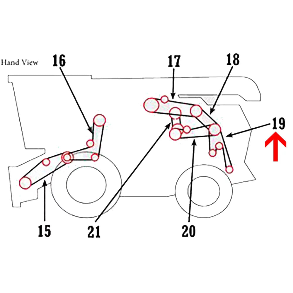 Chopper New RAParts Fits Lower S670 S660 H240974 + S670HM Deere Drive John Belt S680