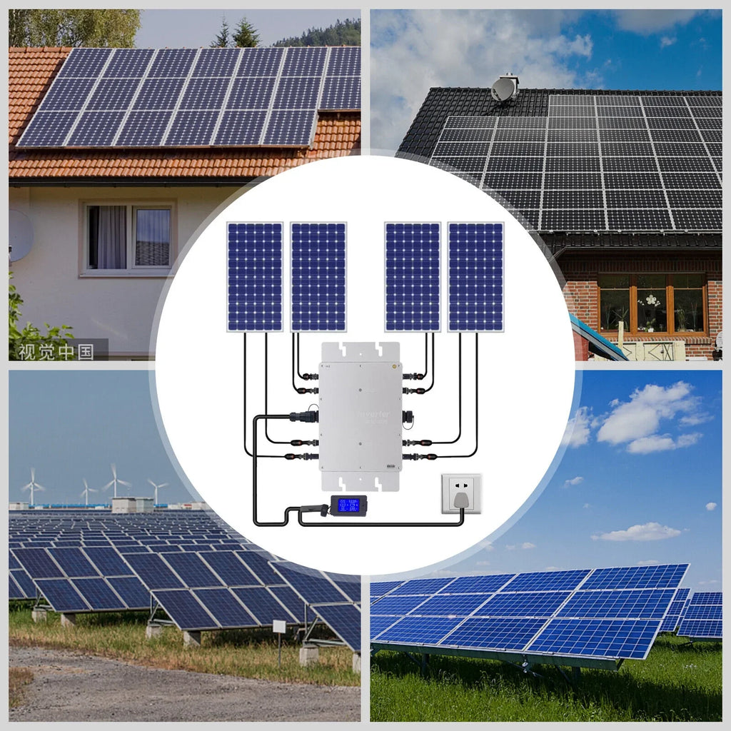 DC-AC Solar Sine Wave Micro Grid Inverter Tie MPPT Grid Inverter WVC-1200W Pure