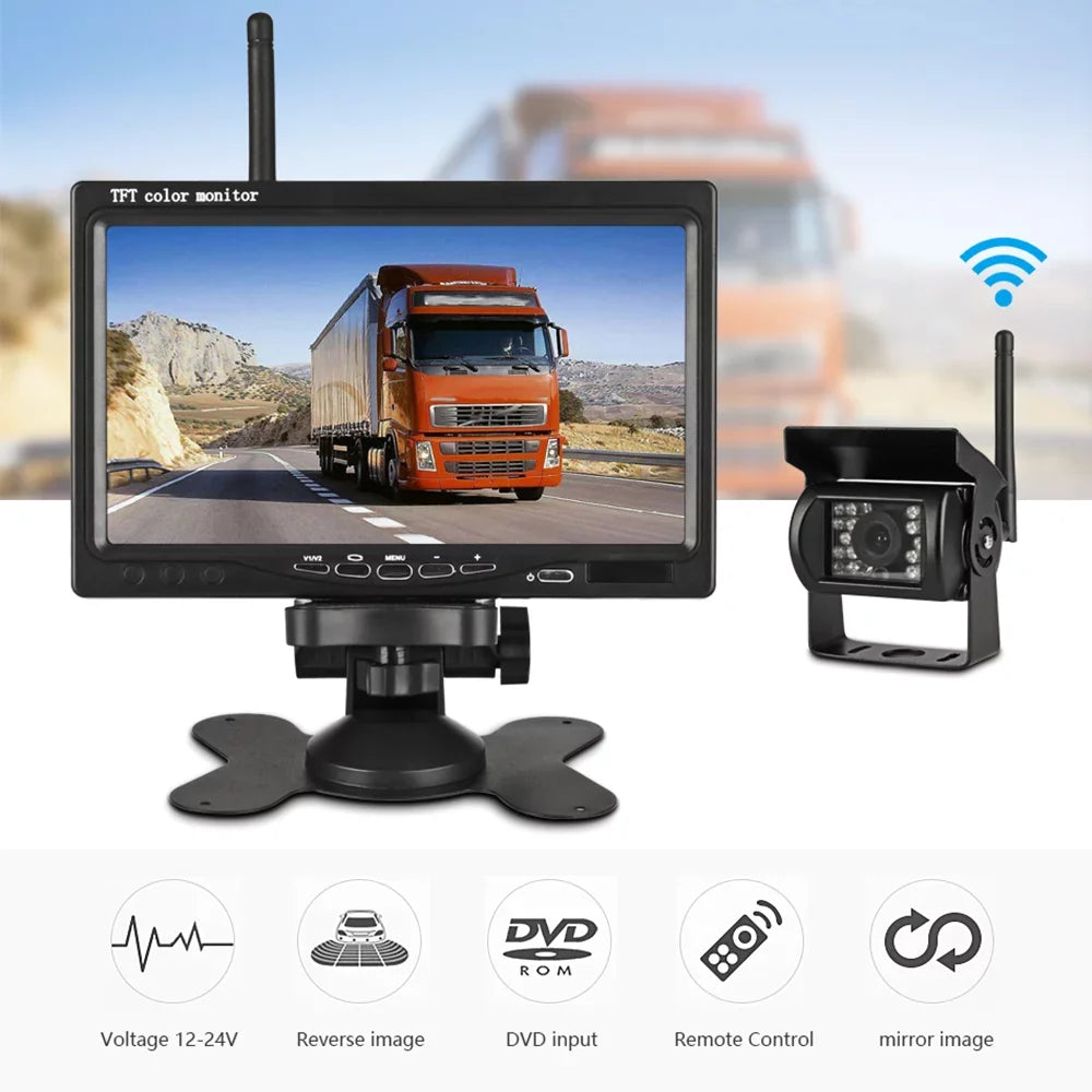 Vision Willstar Front Visualizer Engineering Rear Monitor Night Display Rear Assist Truck Vehicle Wireless Navigation 7 Truck Car Camera Car Car Function Monitor Inch Lcd Monitor Parking