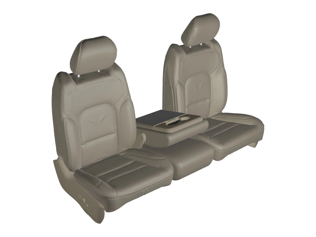 2011-2017 20 in Taupe Bottom Split XL Twill 40/20/40 Console F480 with and F150-F550 Opening Seat Center Opening