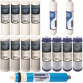 Filter pcs Set GPD 100 w/ Reverse Cartridges Replacement RO Membrane 15 Osmosis
