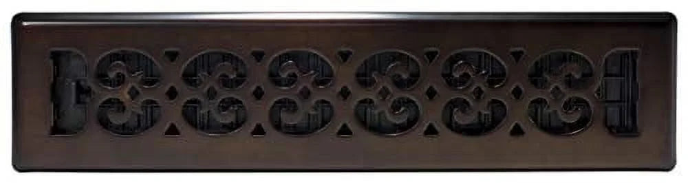 SPH214-RB Decor Rubbed Grates 2x14, Finish Register, Floor Bronze