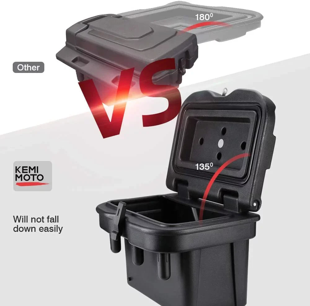 1000 Bed Lock Polaris Box General 2016-2022 570 Black 900 KEMIMOTO Waterproof Combination Storage 500 Ranger with for Box 1000