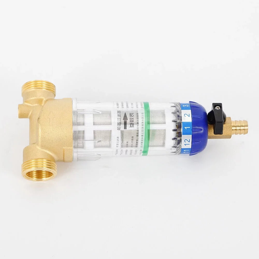 Down liquid Spin Filter Reusable Mesh Filter Sediment 3/4" 50℃ Inch liquid System