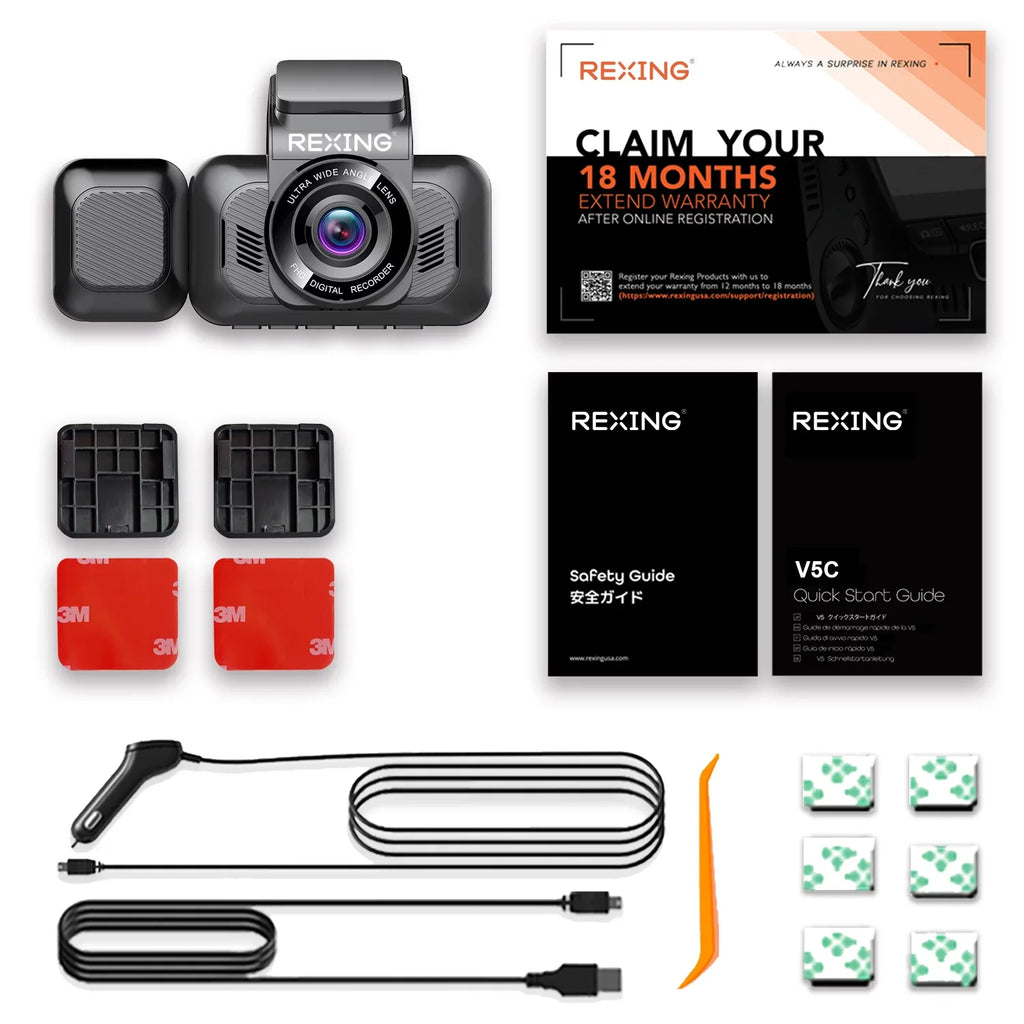 V5C Capabilities, Cam 1080p 4K Camera Dash and w/ Wi-Fi, Modular Front & GPS Cabin