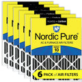 Pure Carbon Filters Air 5/8) 10 MERV 20x20x4 6 Nordic + Furnace (3 Pack Pleated
