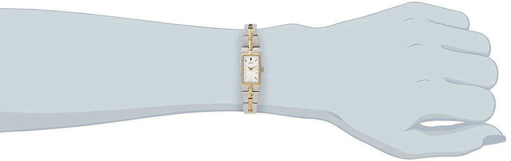 Stainless & SZZC40 Gold Bracelet - White Seiko - - Watch Dial Women's Ladies'