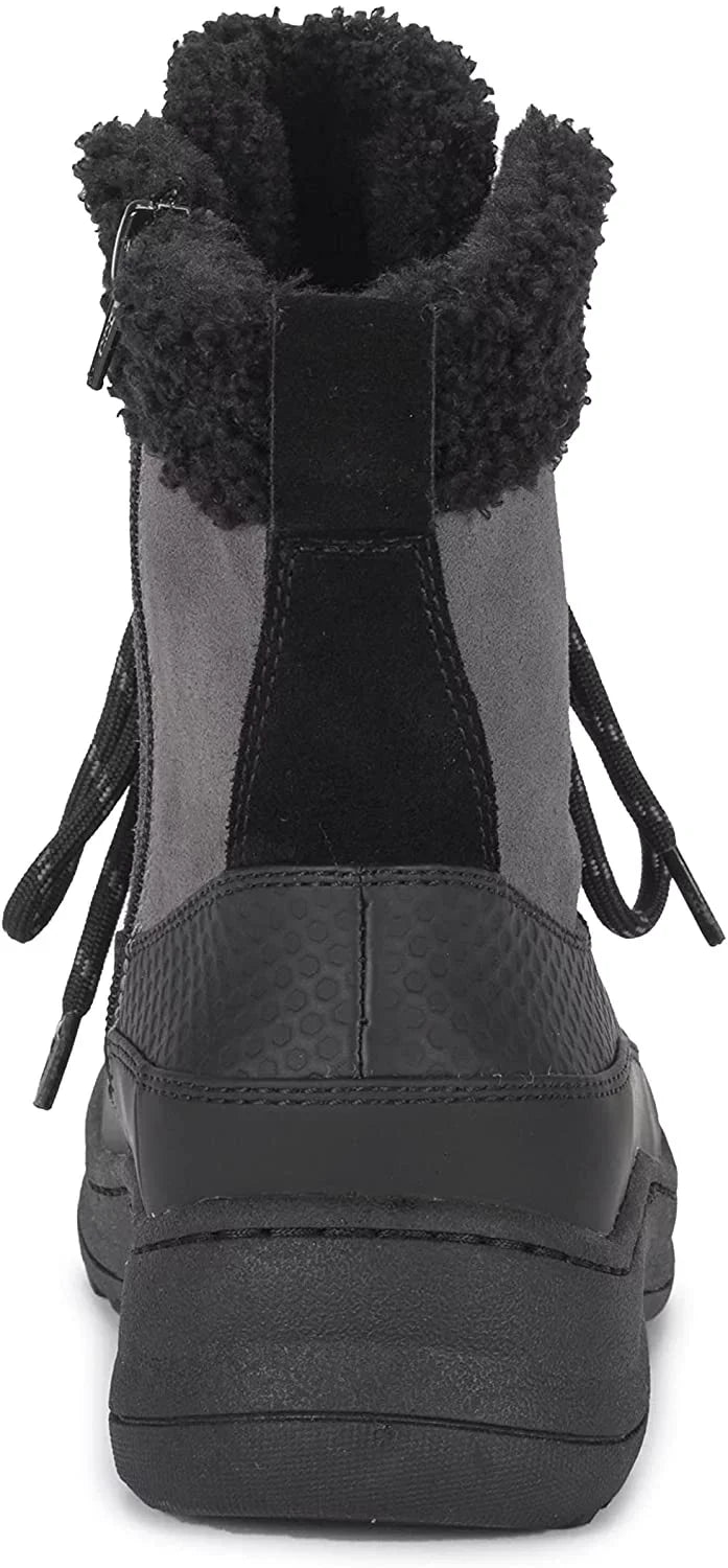 ALTA Grey/Black Dark Womens 10 Boots Suede BareTraps