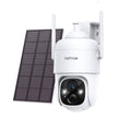 NETVUE Camera Wireless with Siren View Light/Spotlight Home 2.4G and Security 360° Motion Cameras PTZ. exterior System 3MP WiFi Security Detection Solar Strobe