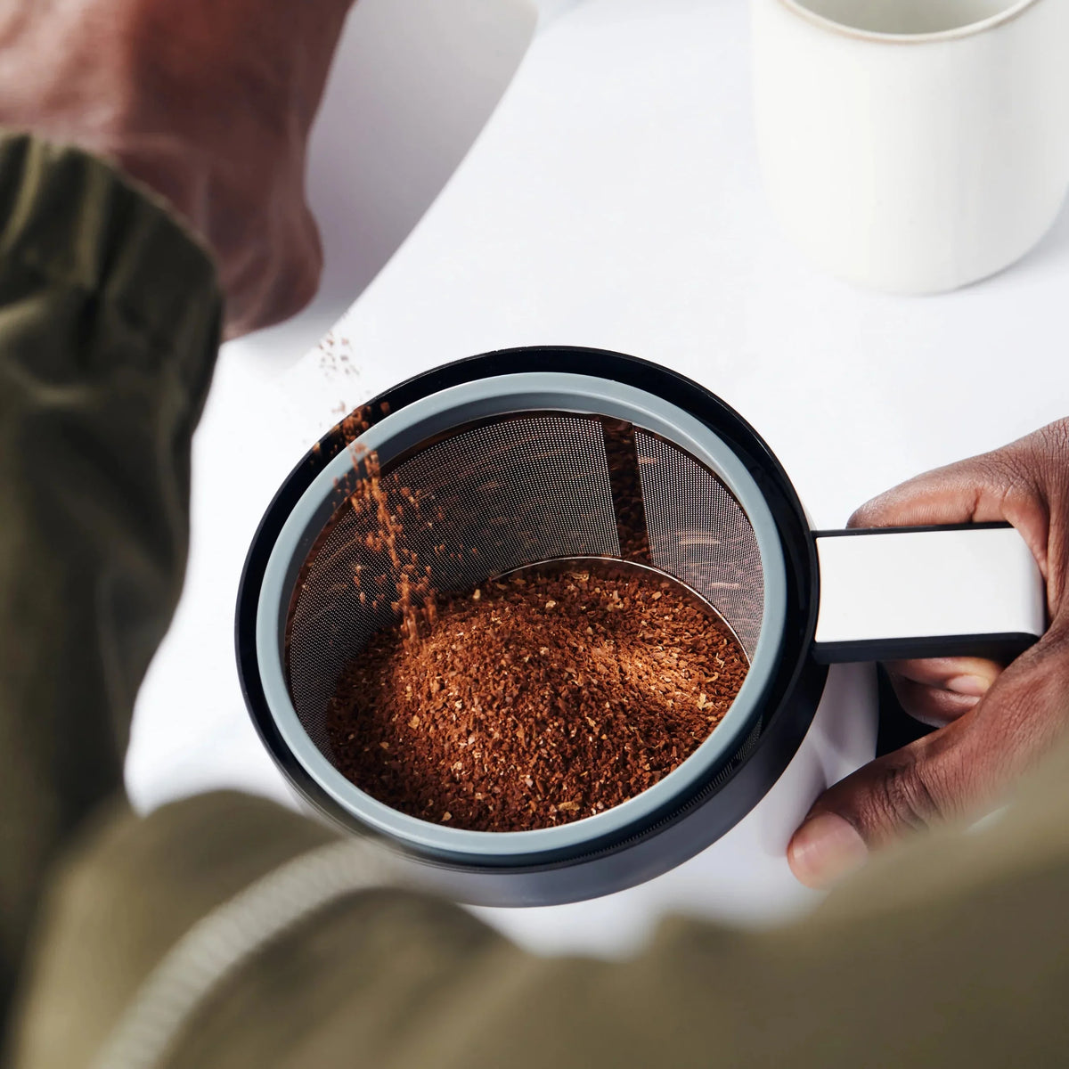 Able Steel Cup Basket: 8-12 Stainless Coffee Coffee for Reusable Makers Filter
