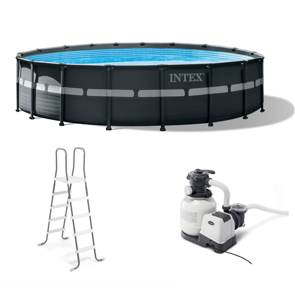 x 52" Pool Vacuum & Above Ultra Pump XTR Intex 18' Ground Set Robot with