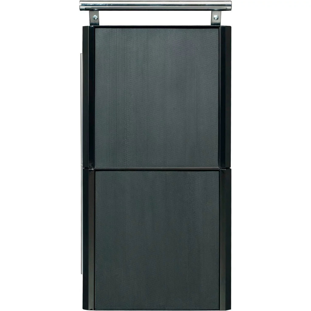 Top, Black W/ Tool Global Sliding 2-Drawer Industrial 27" Cart