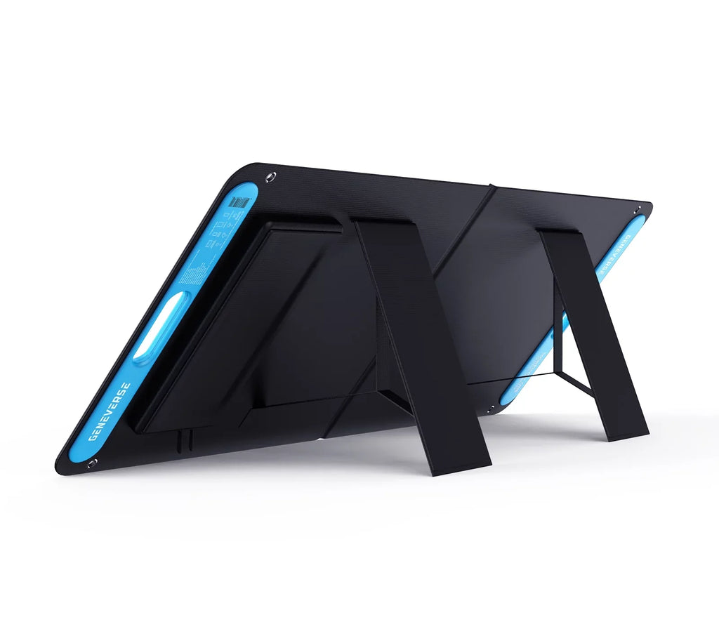 built-in 100 with Watts Monocrystalline USB-A One USB-C Solar Panel and Portable ports SolarPower GENEVERSE
