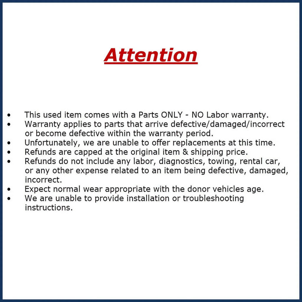 8646C12031 (Good) Lane OEM Toyota Front Windshield Pre-Owned Corolla Departure 2021 Camera