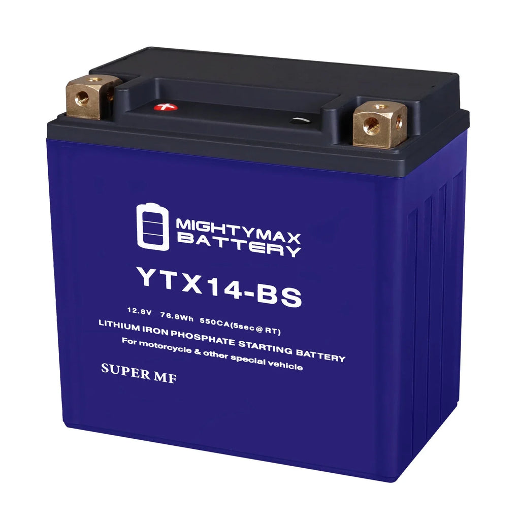 Replacement 750 Battery Dark Guzzi 18 Compatible V7 YTX14-BS III with Moto Lithium