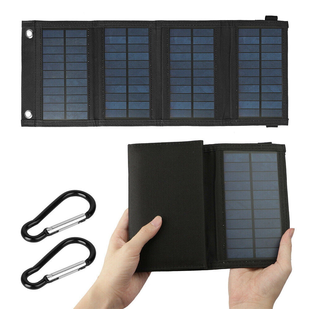iPhone, Laptop, Suitable for Station, Solar for Camping Suitable exterior Travel Portable USB MDHAND Foldable Port, 80W RV Panel Power Caravan Ipad,