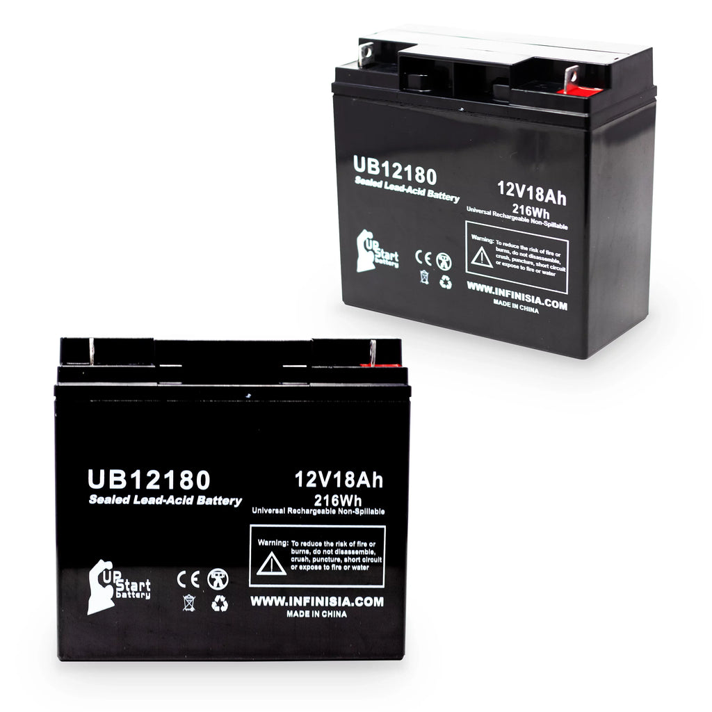 T4 Sealed 18Ah, Lead SLA) Compatible 18000mAh, AGM, Battery Acid BATTERIES UB12180 - Replacement (12V, - PICHER Terminal, 2x Battery Universal CFM12V18 EAGLE Pack