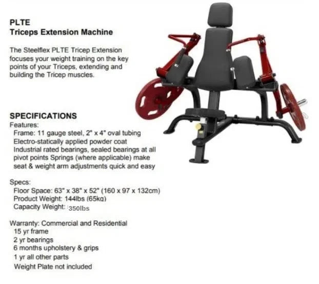 (PLTE) Machine Extension Tricep SteelFlex