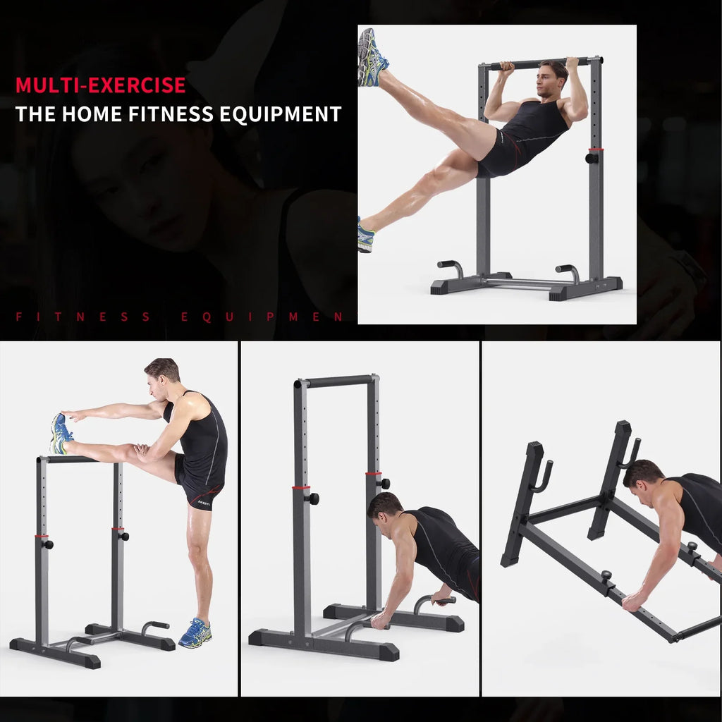 Parallettes Dip Station Bars Adjustable, Level Bar Workout Heave Dip Duty for Body 1200lbs Full Fitness,Functional 9 Station Set,