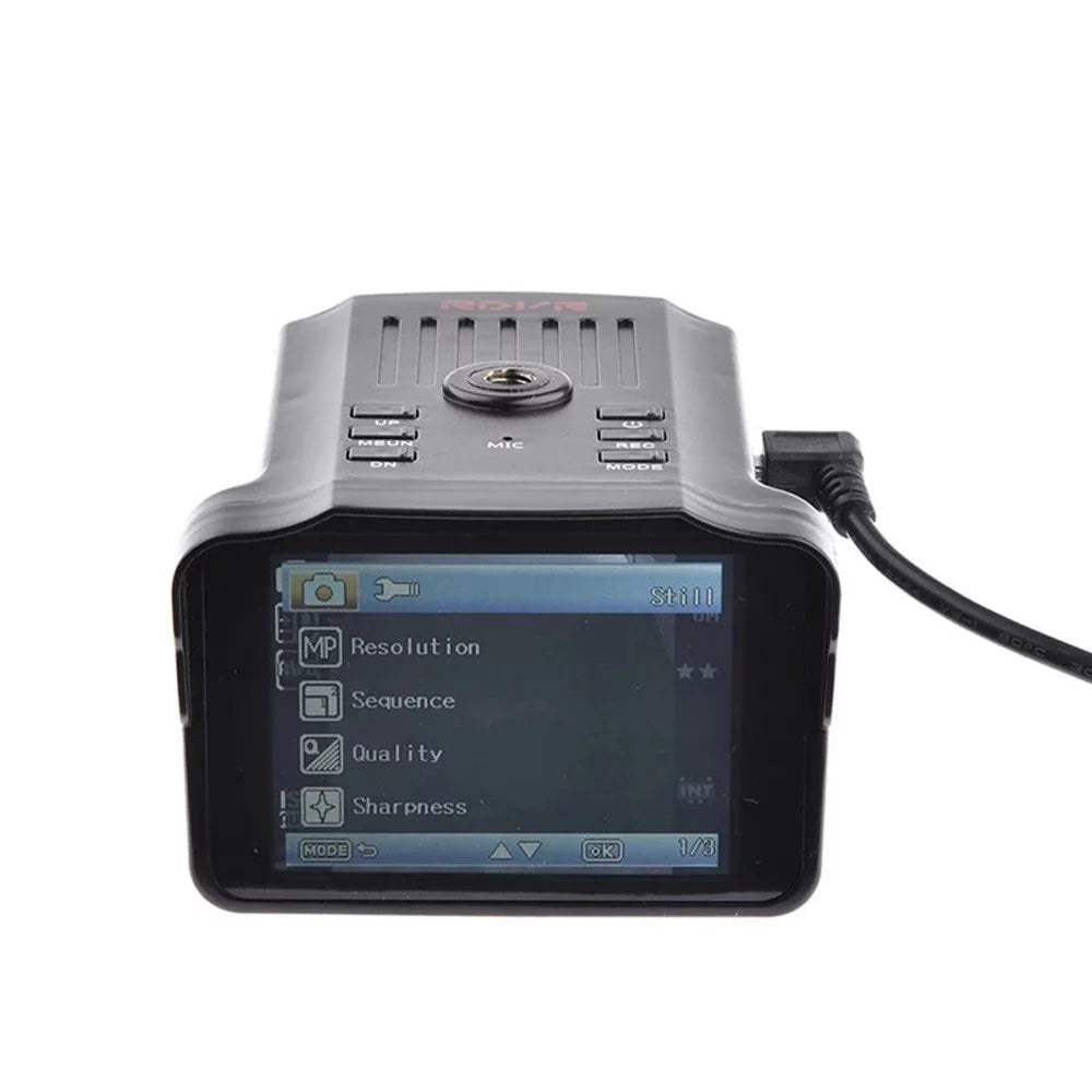 Cam 140° Car and Dashboard Car DVR 1080P Camera Car Angle 2-in-1 Dash Detector Radars moobody camera Speed Wide Recorder