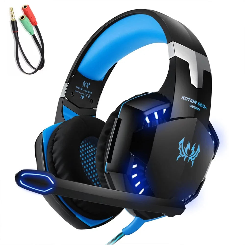 with Audio Headset for EACH Noise 3.5mm PC Adapter Smartphone Gaming Laptop KOTION EACH Reduction Cable G2000 KOTION