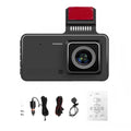 Driving Recording Dash with Recorder Loop Motion Reversing Camera Eccomum 4 170° 1080P Support DVR Detection Touchscreen Dashcam Wide Car Inch Picture Night-Vision Angle