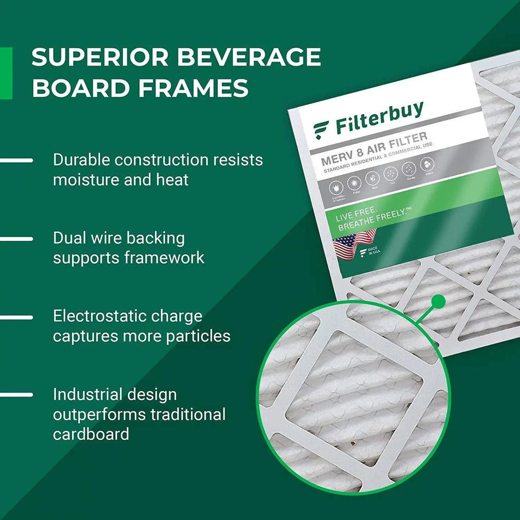 MERV Lennox (1-Pack) Furnace Filters for PCO14-23 AC / Pleated 8 X8790 Air HVAC 20x21x5 Filterbuy