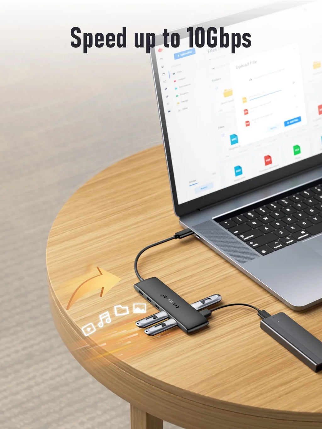 USB 3.1 Hub Gen Ports Outputs 2 USB Adapter 4K 2 C Lemorele with USB HDMI 3.0 10-in-1 USB C 4