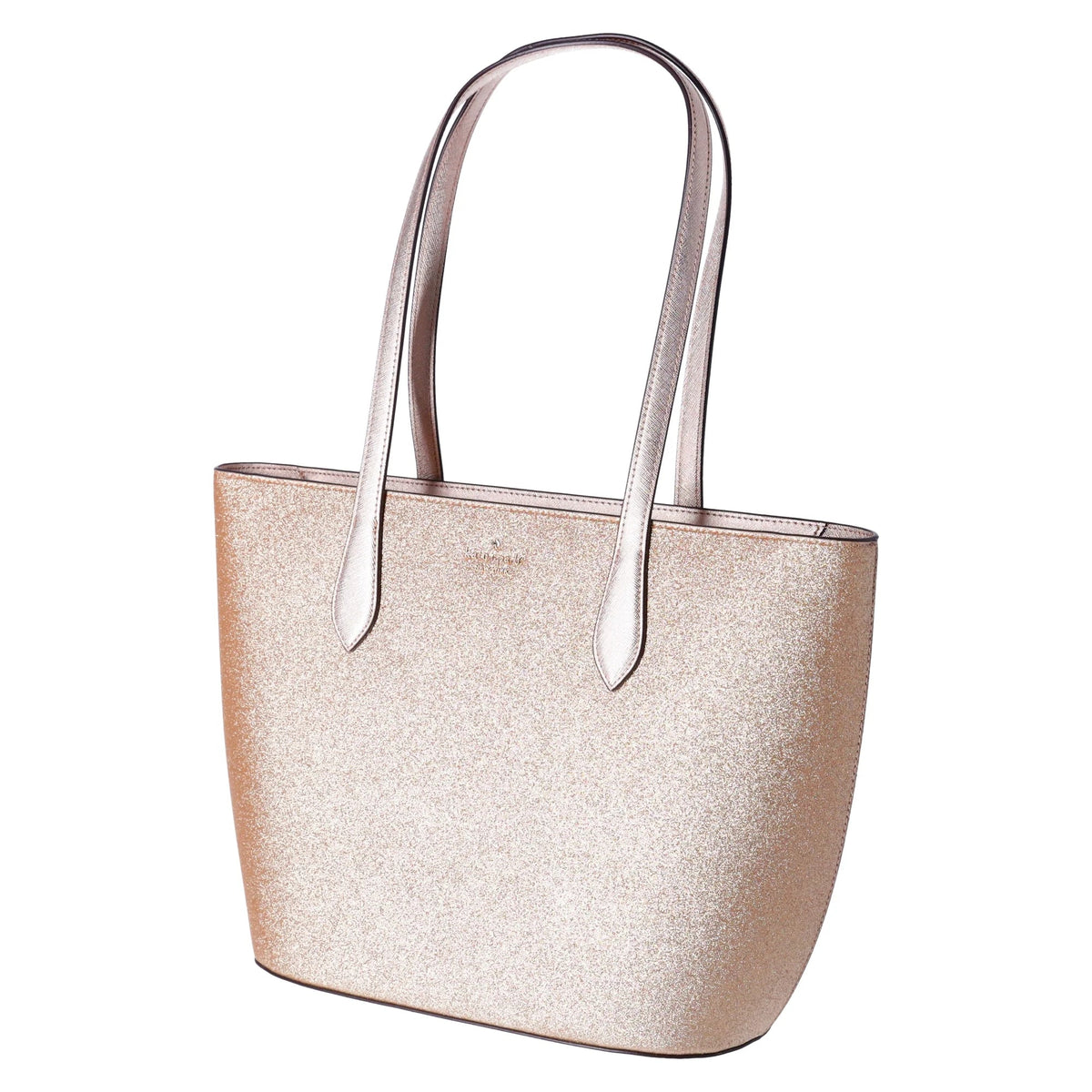Kate Tote Holiday Top Wallet Bag Gold Spade + Glitter Glimmer Large Zip Shoulder