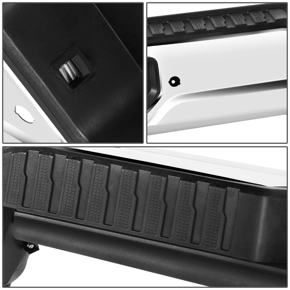 Step Bumper Sensor STEPBUM-10068 Sierra Silverado With For Parking 2019-2023 Rear Chrome DNA Holes Motoring