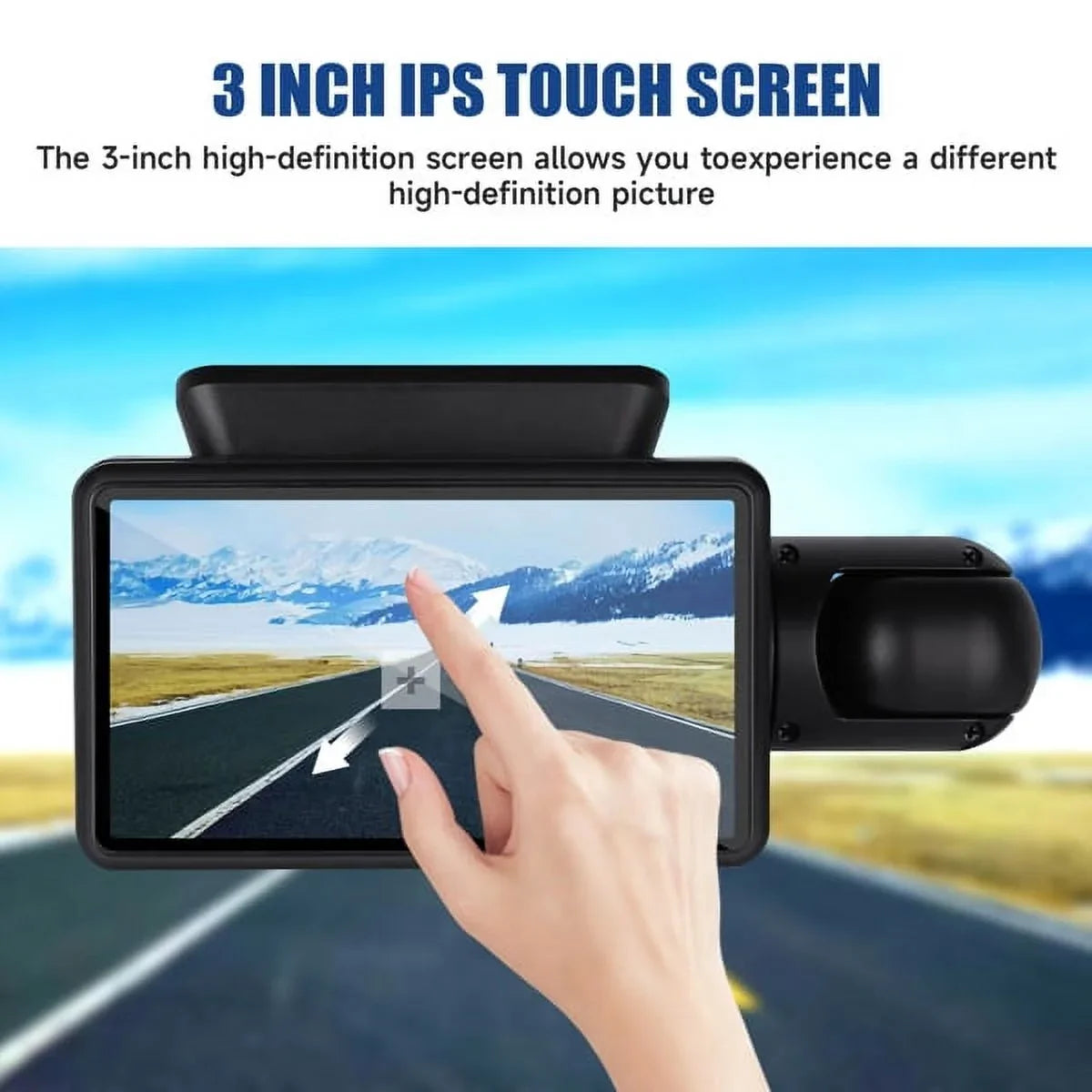 Camera Recording, Vision Dash 170° G-Sensor Night Rear, Front and Loop Wide Angle, 1080P Dash Cam SYTHERS