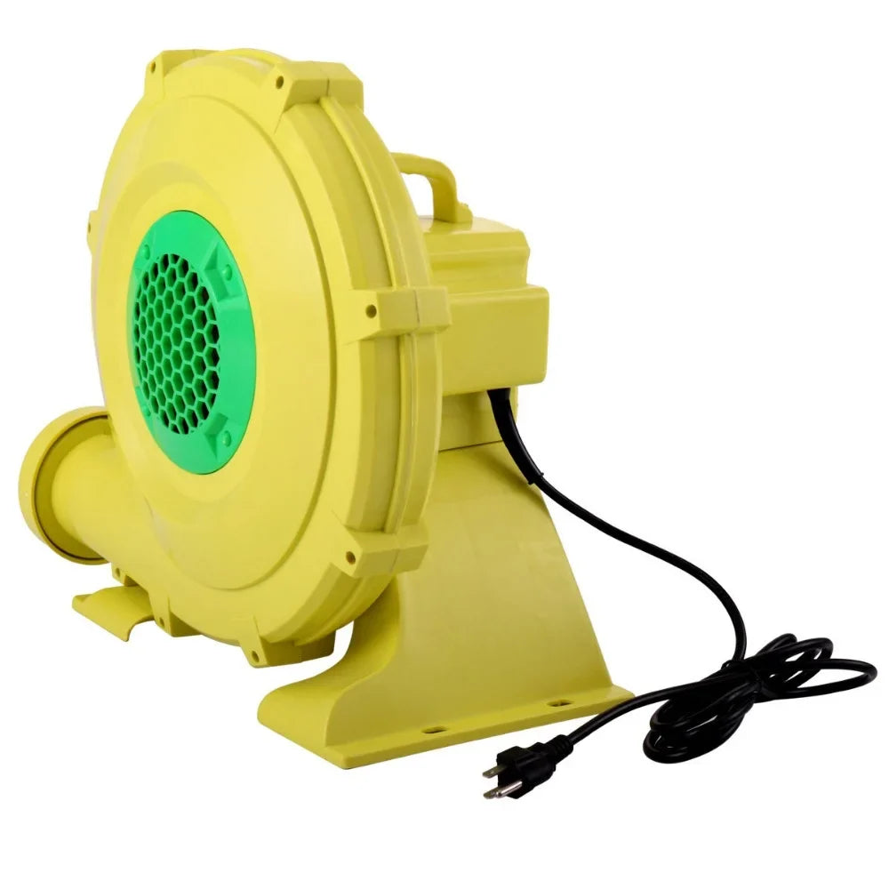 and Green Bounce Yellow - for Slides, liquid Portable Pump Indoor Inflatable Blower, Safe, exterior Air Castle, 450W Fan