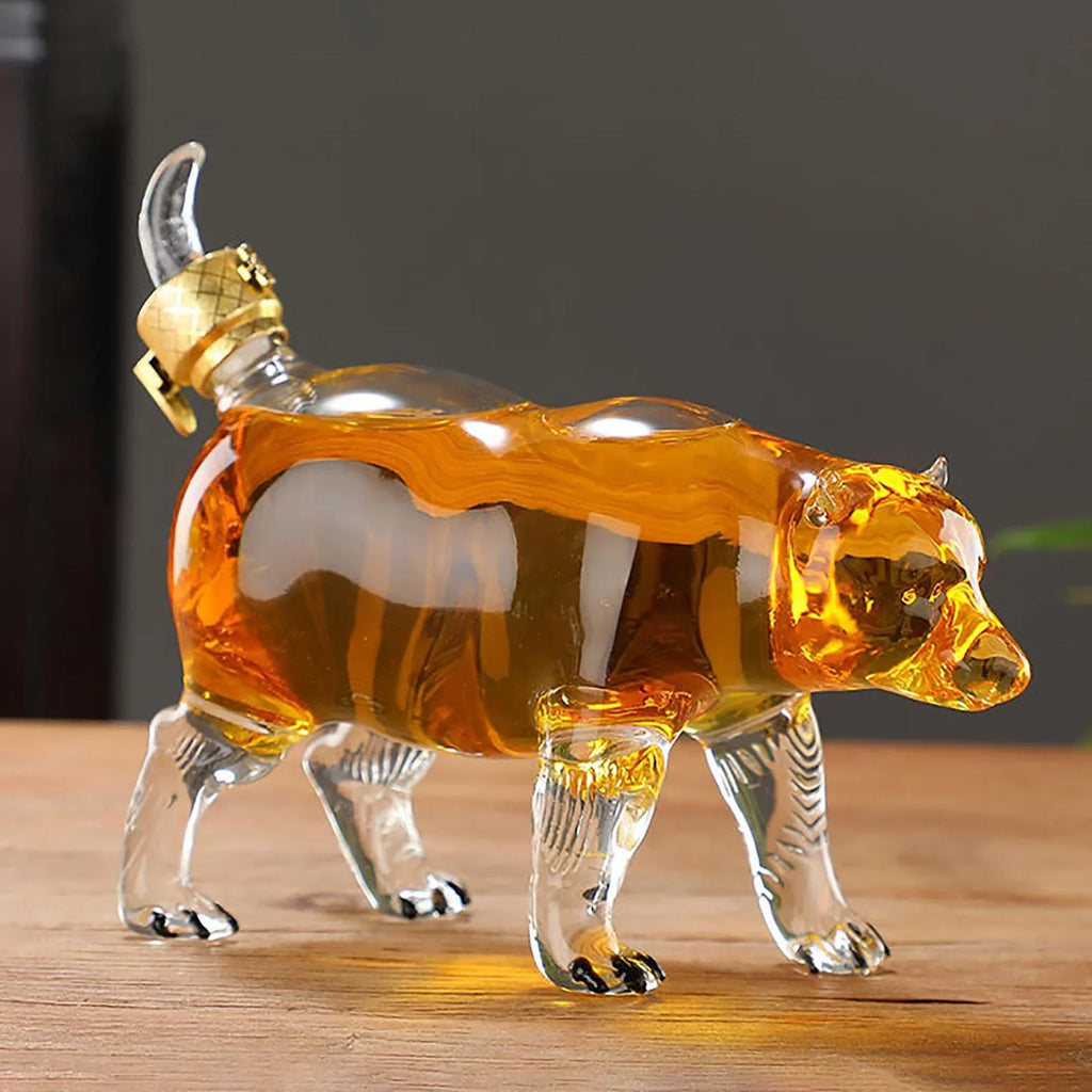 2x Decoration Shape Animal Decanter Novelty