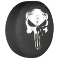 '- Punisher 32" (w/ Sport Boomerang (2018-2020) Sahara Jeep Skull JL - - back-up JL camera) Cover Distressed & for Wrangler Soft Tire